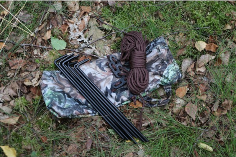 Tragopan Tarnzelt V6/3 türig, Tasche, Heringe, Befestigungsschnüre