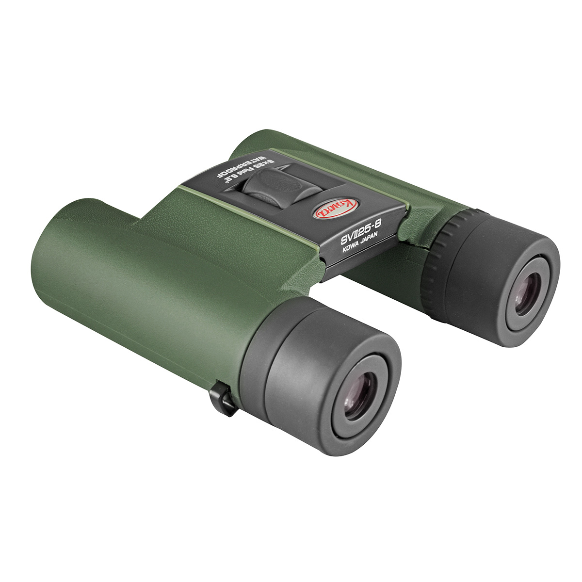 Kowa SV II 8x25, liegend, Einblick Okularseits