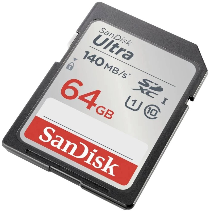 SanDisk SDXC Ultra 64GB (Class 10/UHS-I/140MB/s) SDXC-Karte 64 GB Class 10, UHS-I